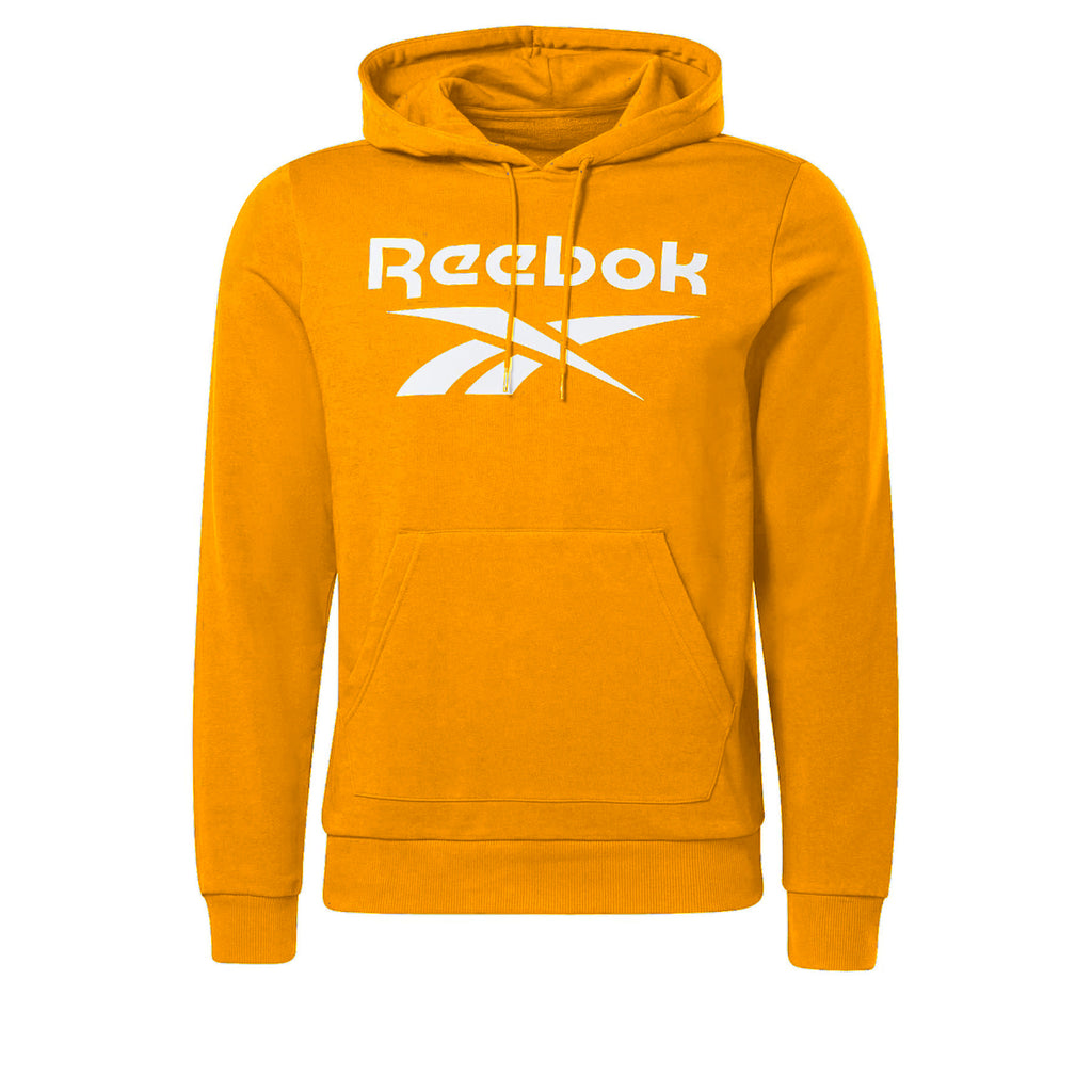 Reebok Identity Fleece Big Logo Men's Hoodie Bright Orange