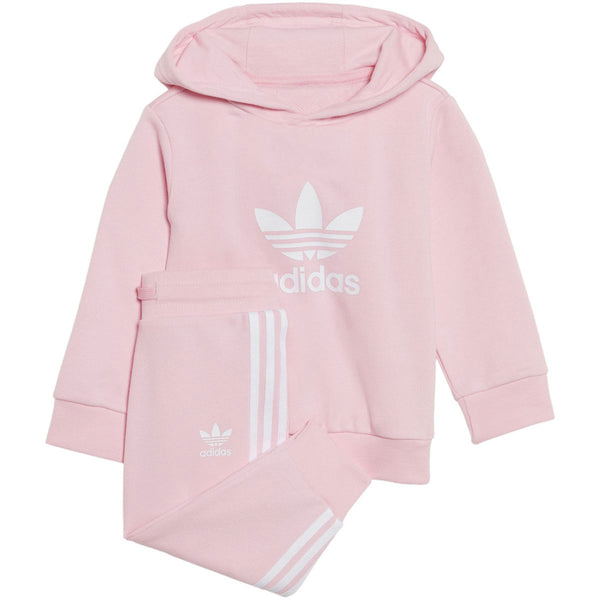 Adidas Adicolor Toddlers/Little Kids' Hoodie Set True Pink-White