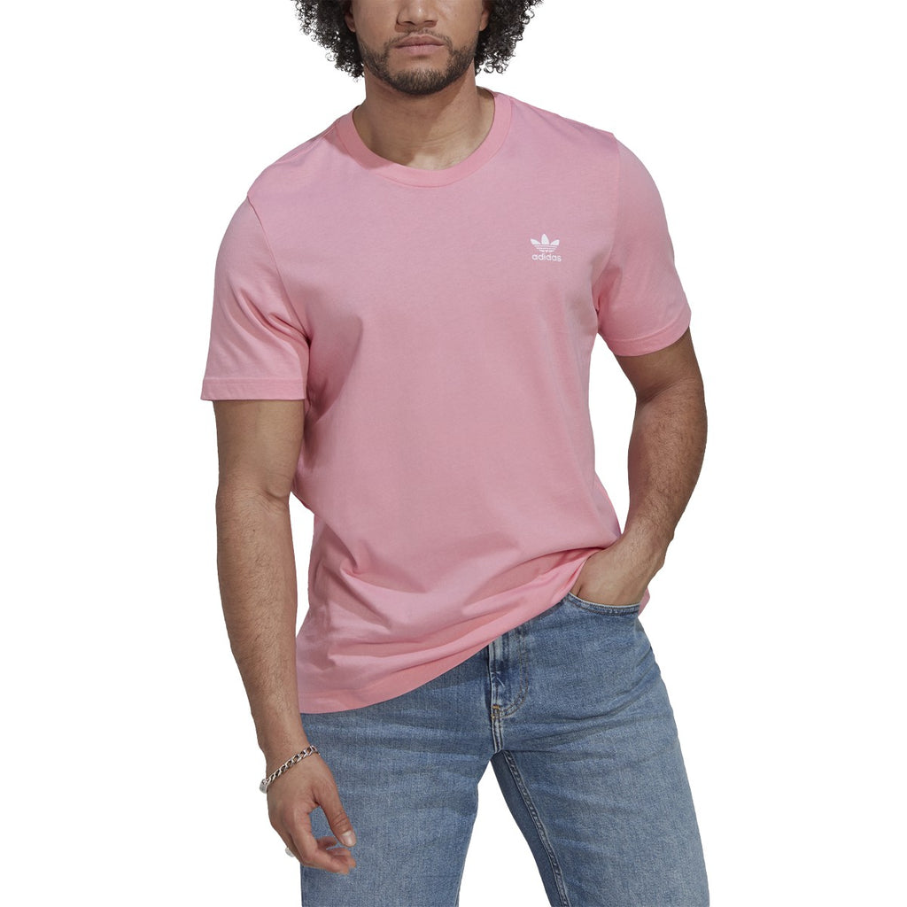 Adidas Adicolor Men\'s Tee Pink Trefoil Essentials
