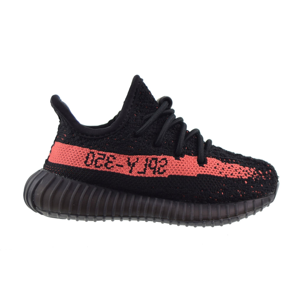 Adidas Yeezy Boost 350 V2 Toddler Shoes Core Black-Red