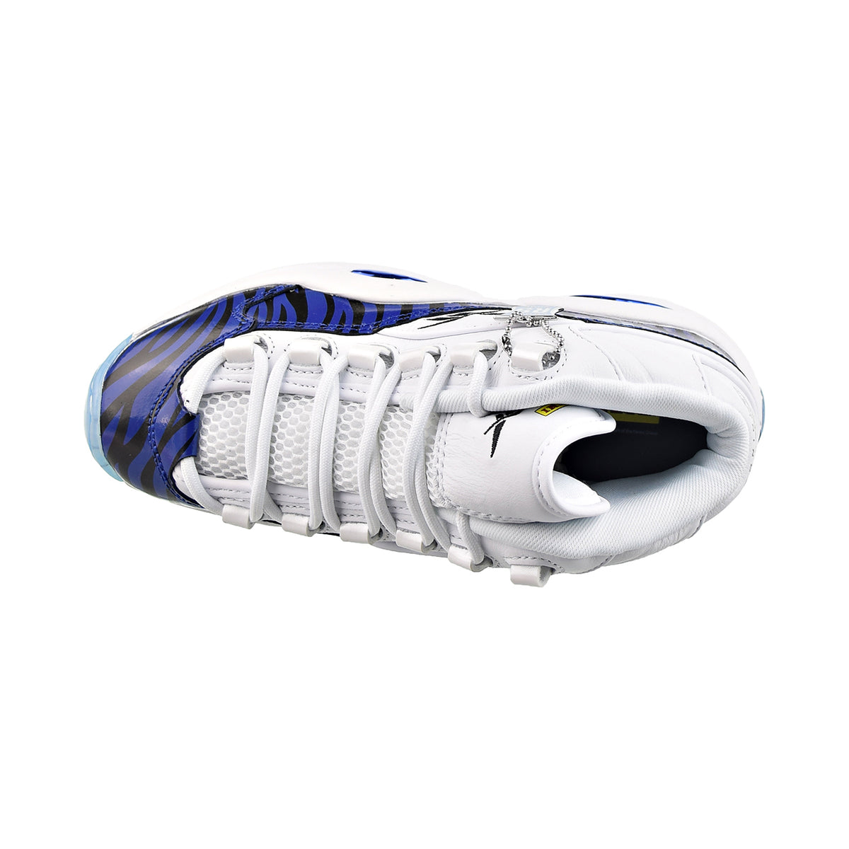 Reebok X Panini Question Mid Tiger Prizm Big Kids' Shoes White-Classic Cobalt