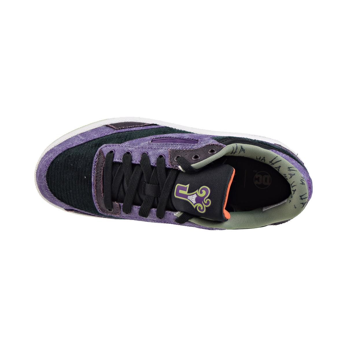 Reebok X DC Club C 85 "Joker" Men's Shoes Purple Shade-Spirit White