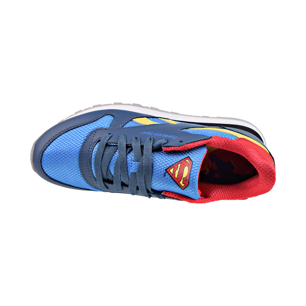 Reebok DC Classic Leather Big Kids' Shoes Upbeat Blue-Redtastic