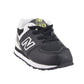 New Balance 574 Bungee Toddler's Shoes Black-lemonade