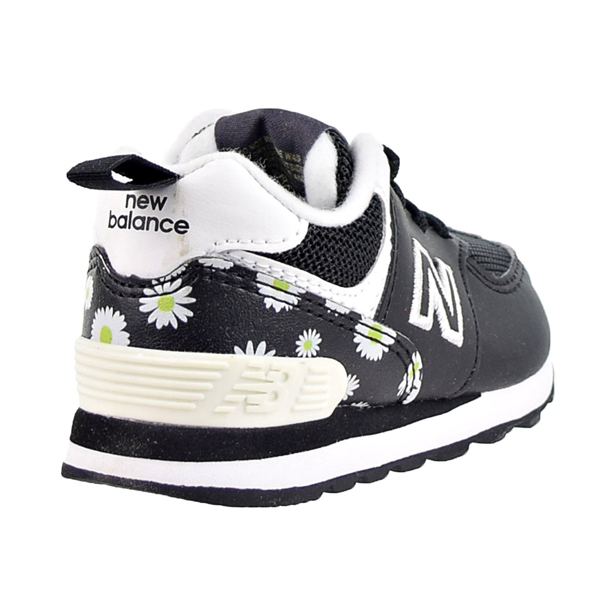 New Balance 574 Bungee Toddler's Shoes Black-lemonade