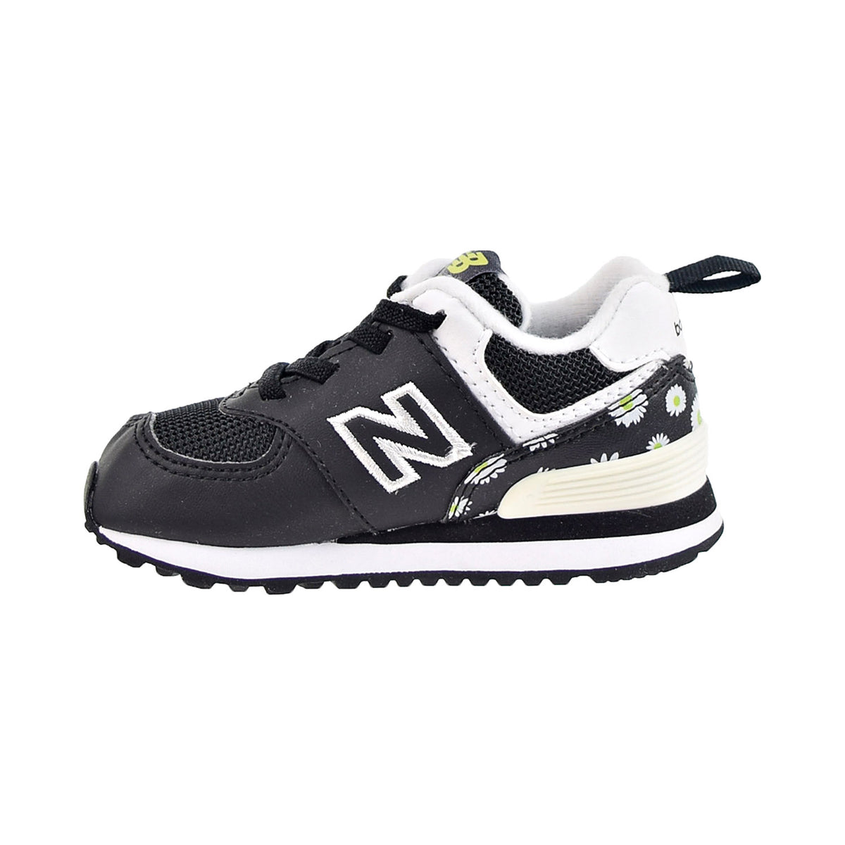 New Balance 574 Bungee Toddler's Shoes Black-lemonade