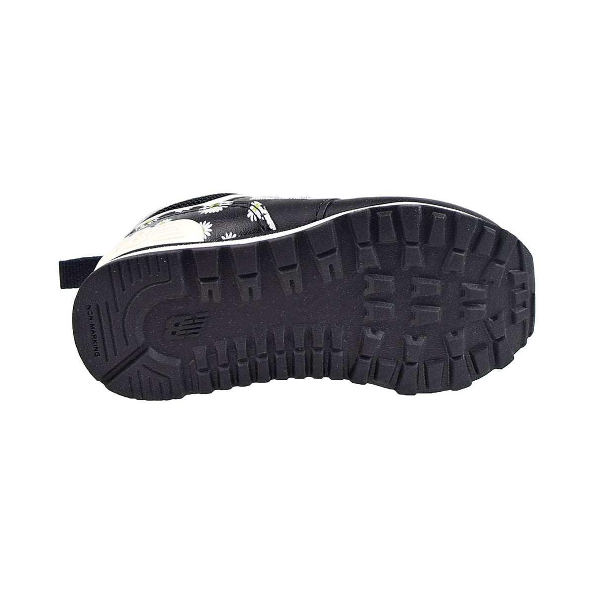 New Balance 574 Bungee Toddler's Shoes Black-lemonade