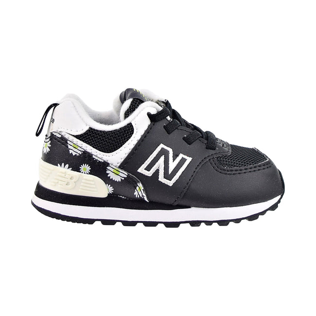 New Balance 574 Bungee Toddler's Shoes Black-lemonade