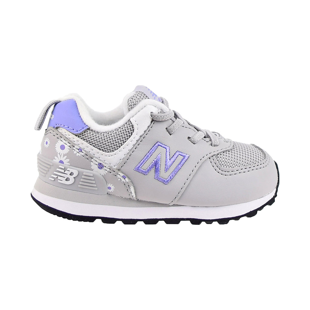 New Balance 574 Bungee Toddler's Shoes White-Grey-Purple