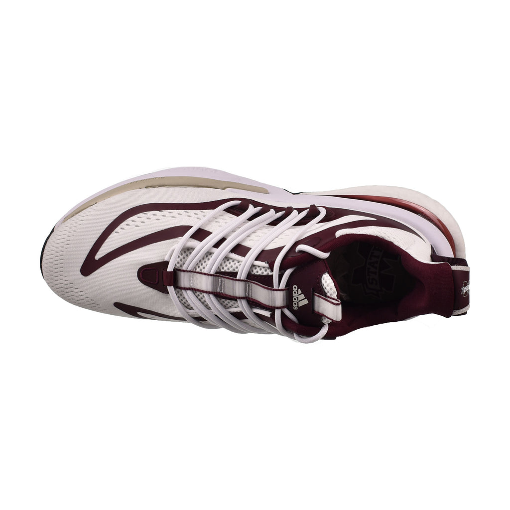 Adidas Mississippi State Alphaboost V1 Men's Shoes Cloud White-Team Ma