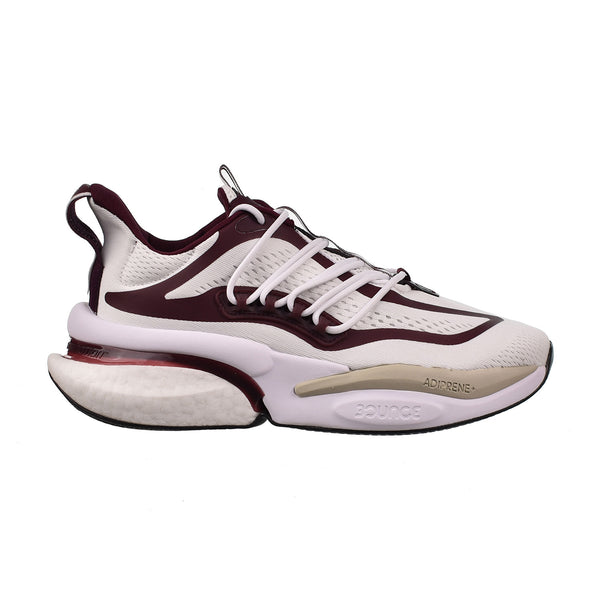 Adidas Mississippi State Alphaboost V1 Men's Shoes Cloud White-Team Maroon 2