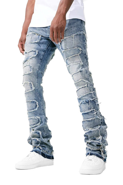 Jordan Craig Martin Stacked Python Men's Jean Pants Studio Blue