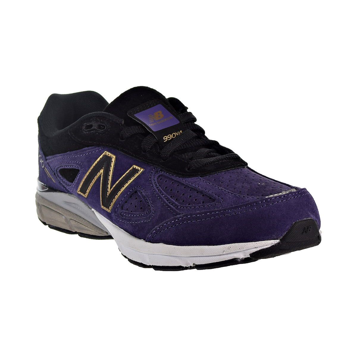New Balance 990v4 Big Kids' Shoes Dark Purple