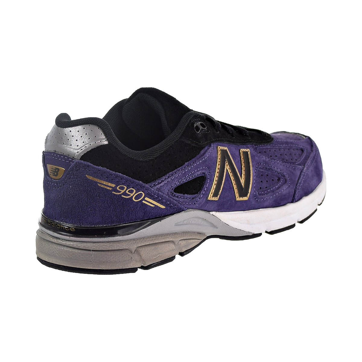 New Balance 990v4 Big Kids' Shoes Dark Purple