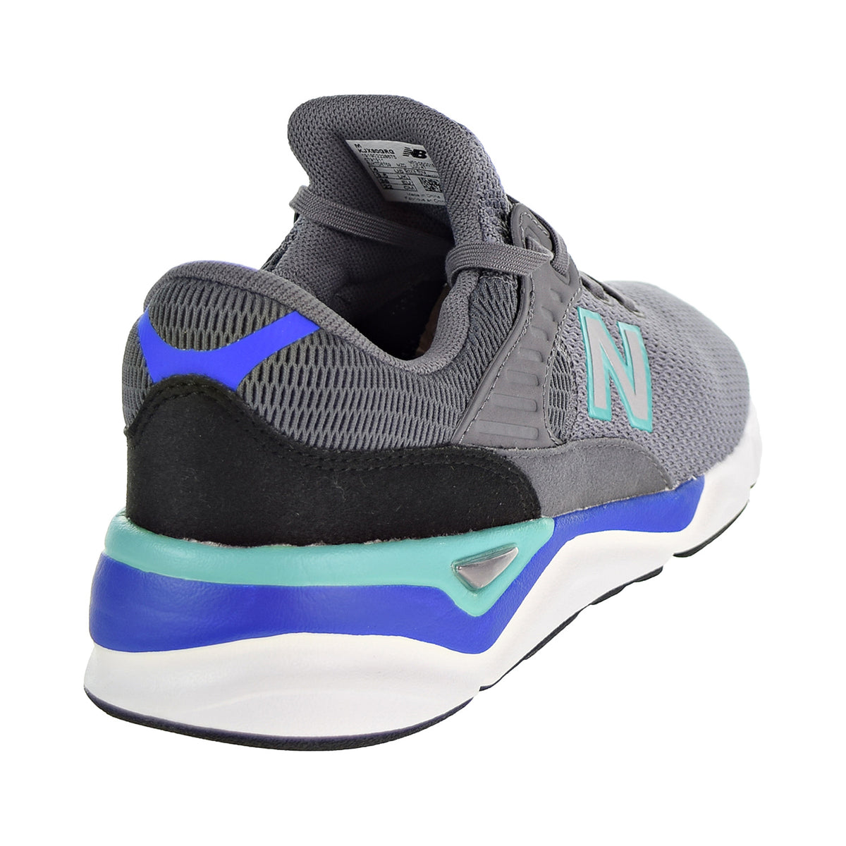 New Balance X-90 Big Kids Shoes Grey/Blue/Green