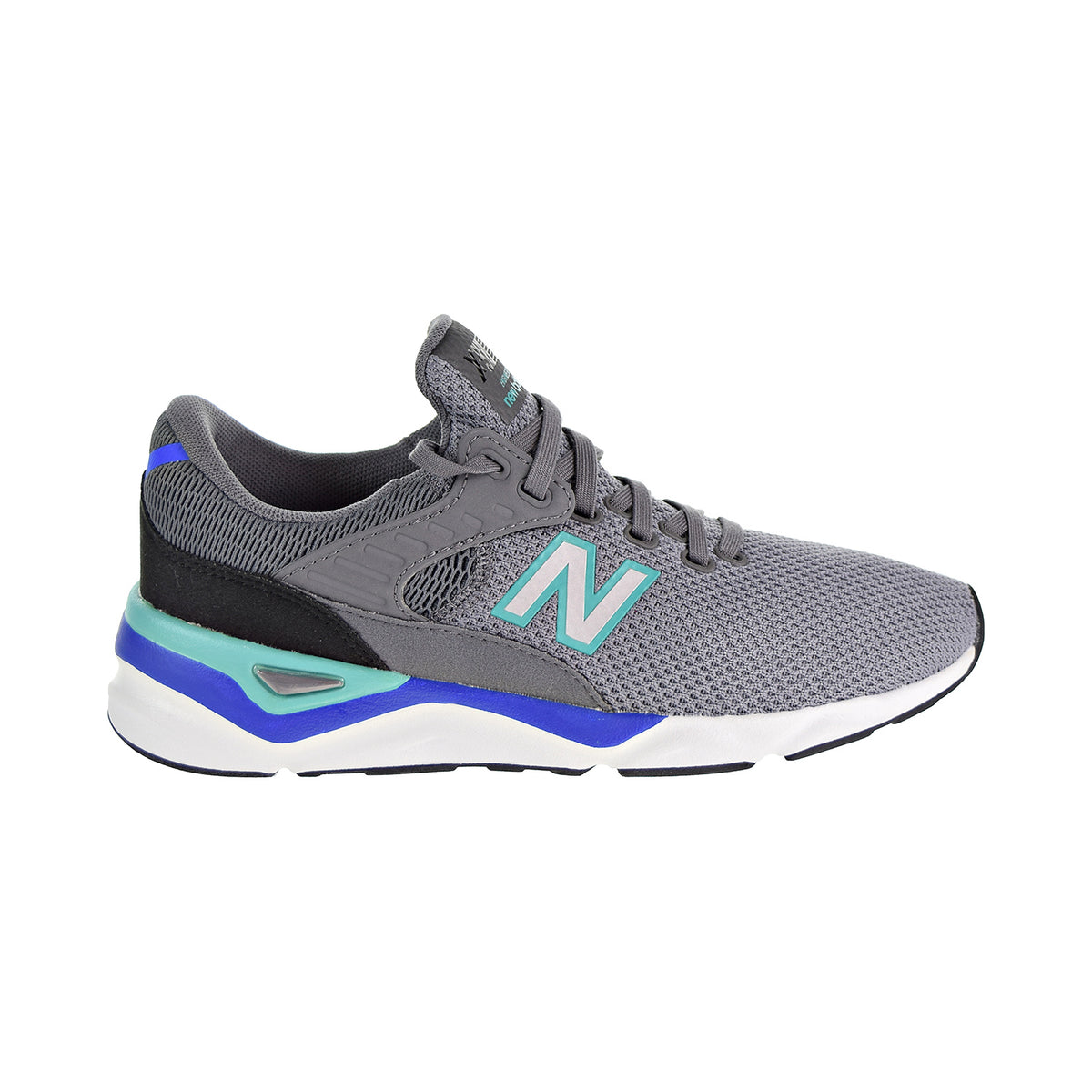New Balance X-90 Big Kids Shoes Grey/Blue/Green