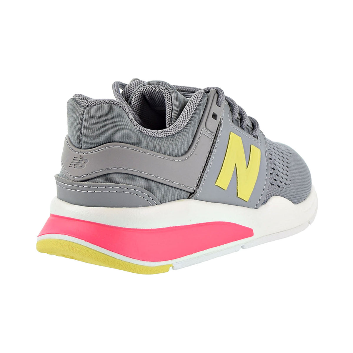 New Balance Little Kids Shoes Grey/Volt/Pink