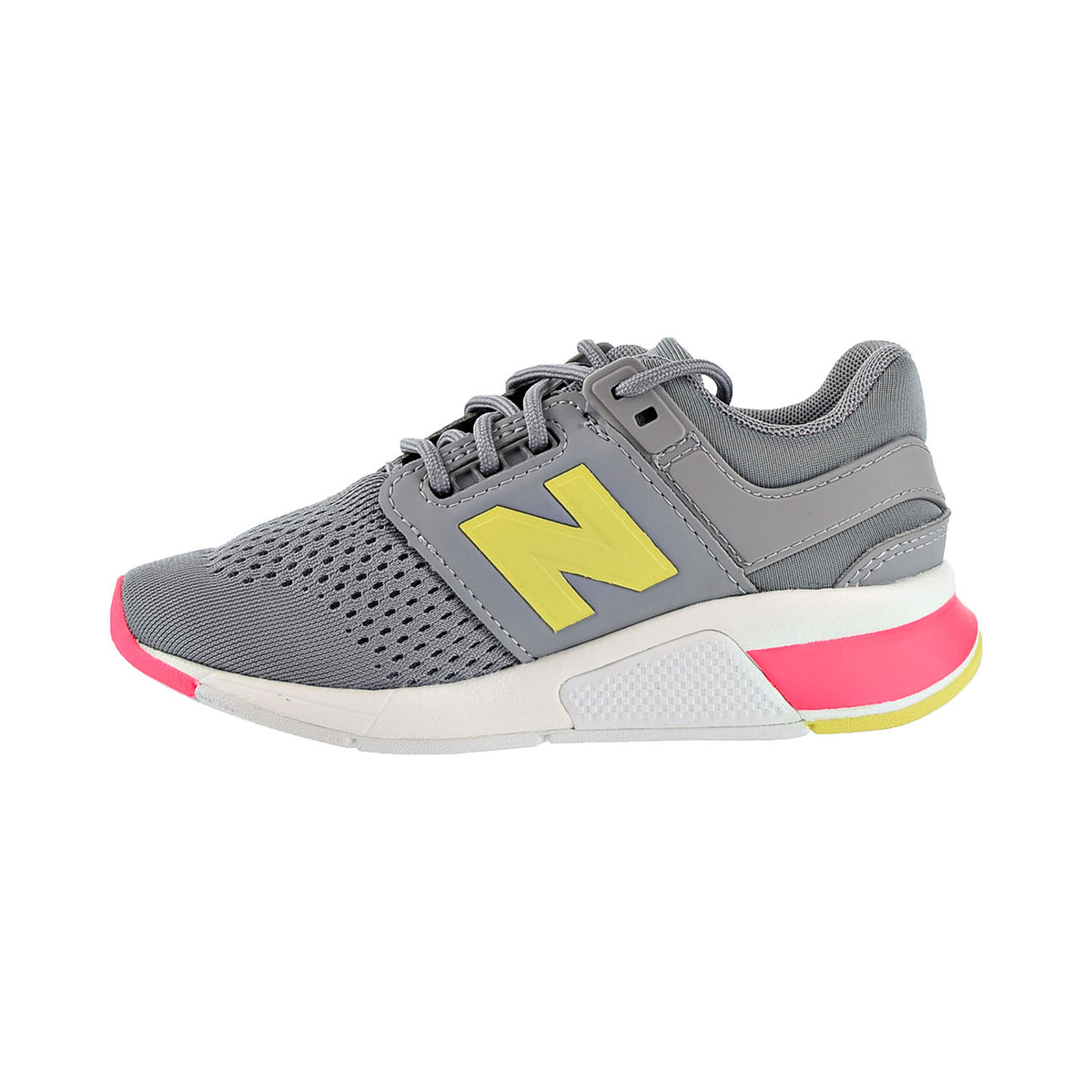 New Balance Little Kids Shoes Grey/Volt/Pink
