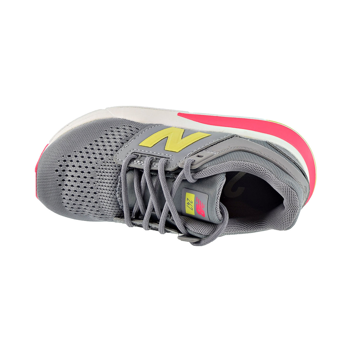 New Balance Little Kids Shoes Grey/Volt/Pink