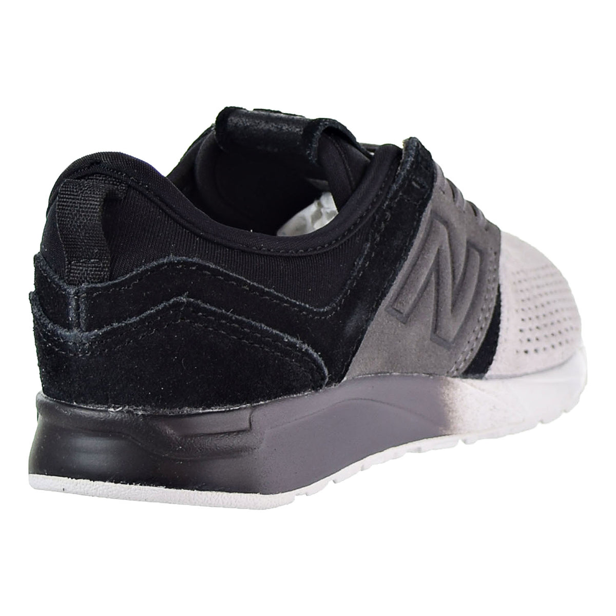 New Balance Suede 247 Little Kid's Shoes Black/Grey/White