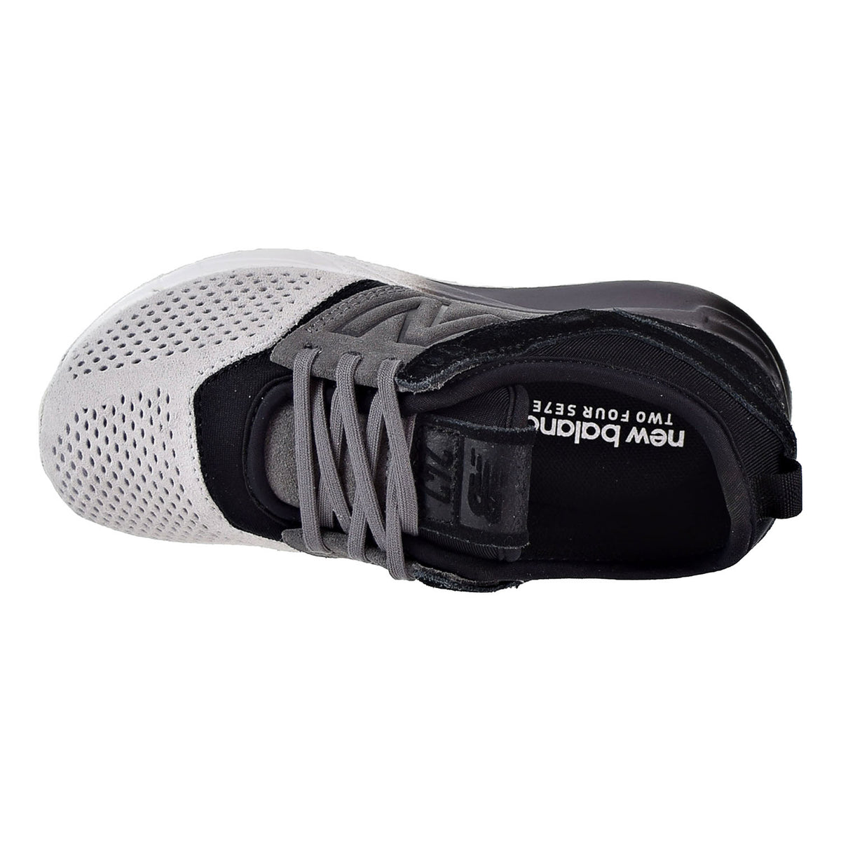 New Balance Suede 247 Little Kid's Shoes Black/Grey/White
