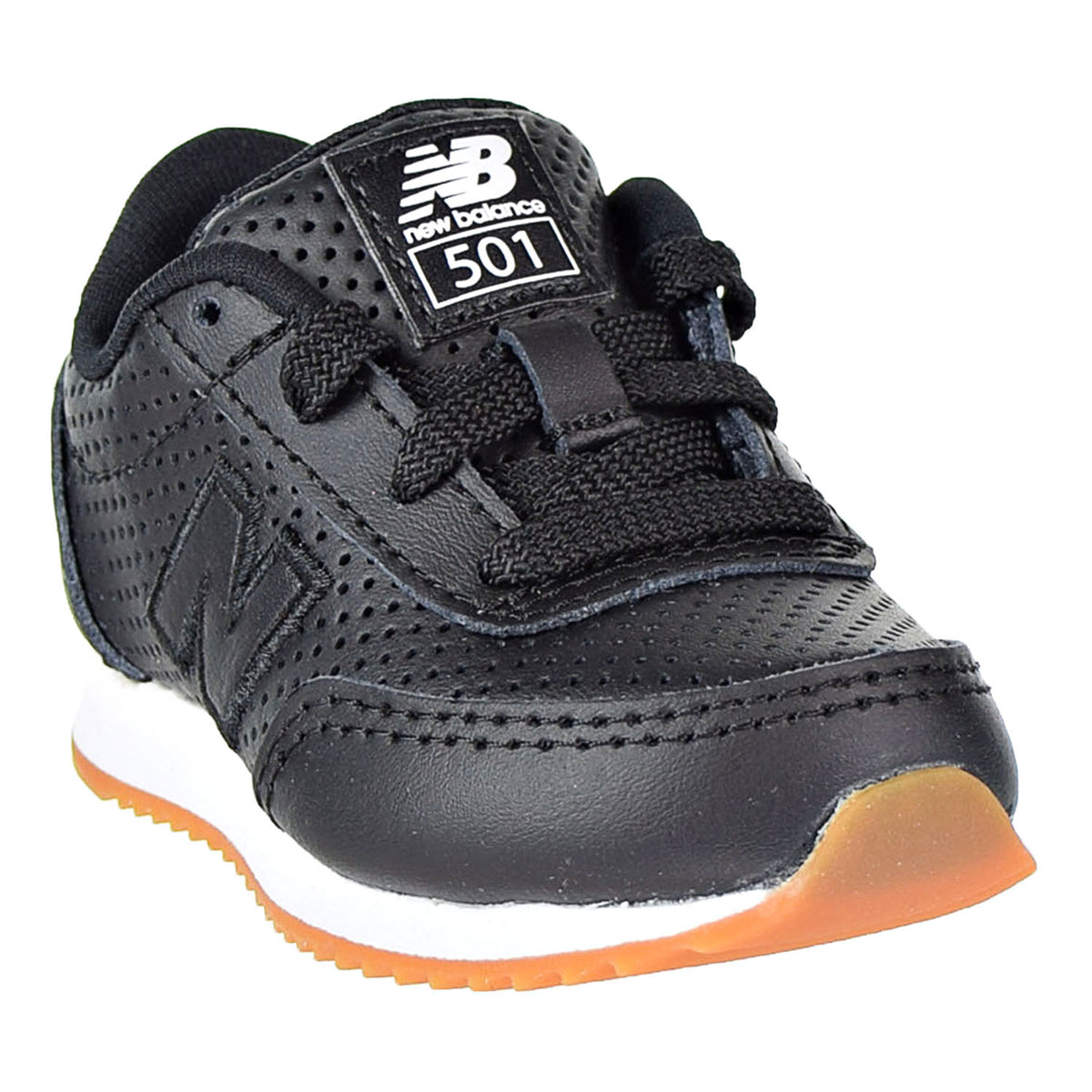New Balance 501 Ripple Sole Toddler's Shoes Black/White
