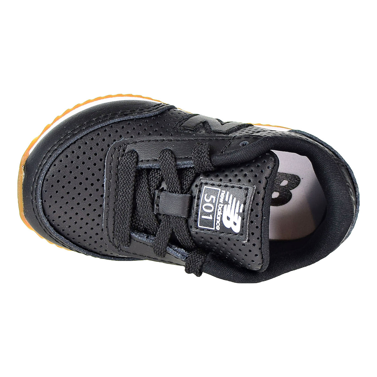 New Balance 501 Ripple Sole Toddler's Shoes Black/White