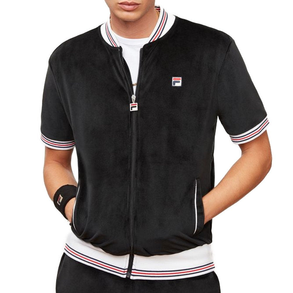 Fila Men's Carezzi Velour Jacket Black