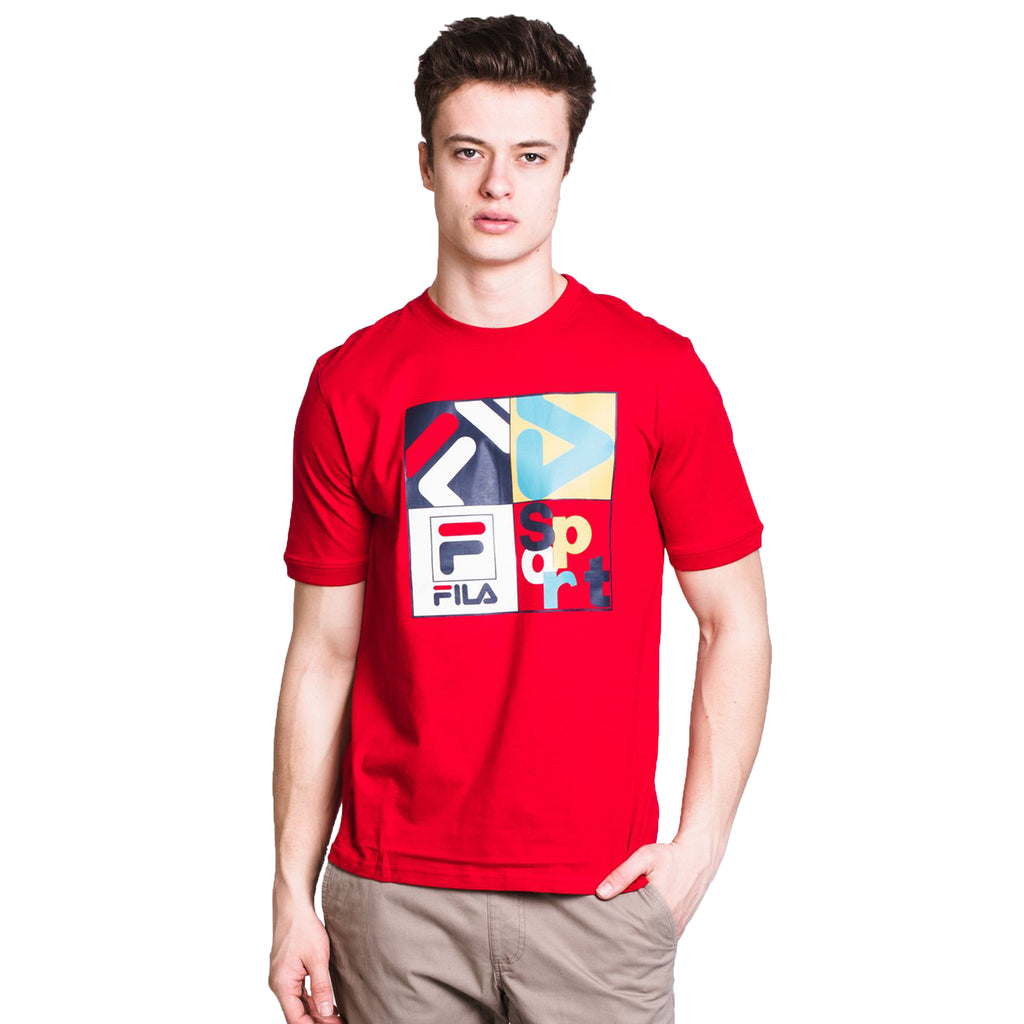 Fila Jasper Men's T-Shirt Chinese Red