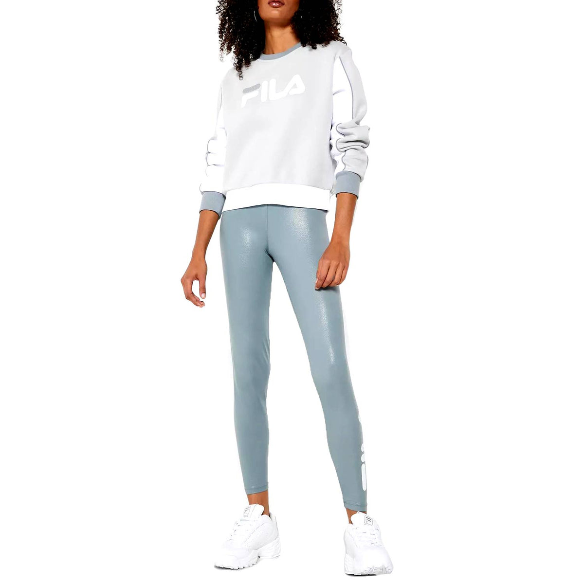 Fila Skyler High Waist Women's Leggings Lead-White