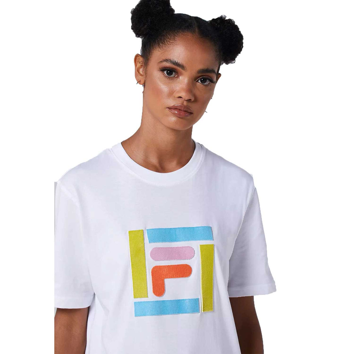 Fila Monique Grass Logo Women's T-Shirt White
