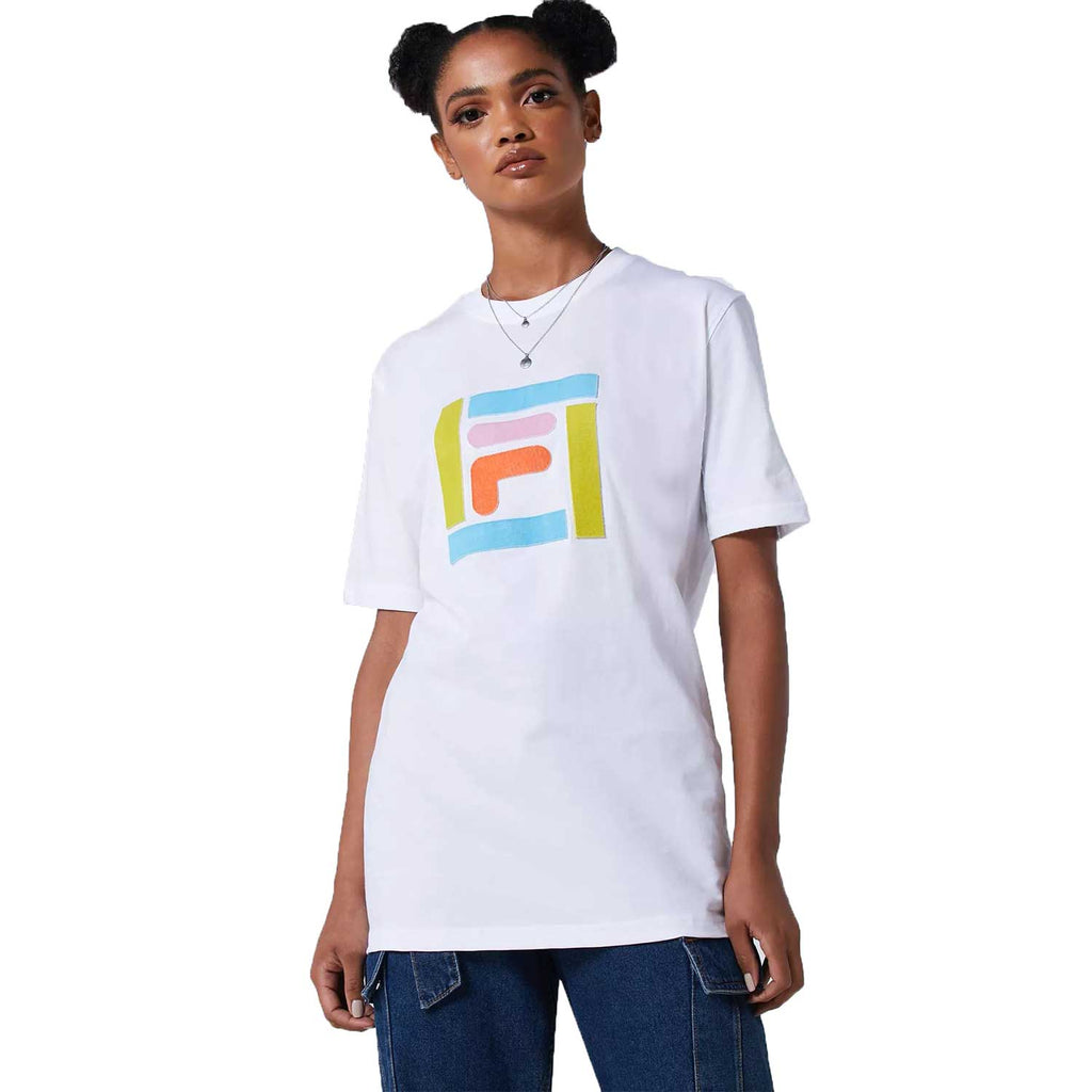 Fila Monique Grass Logo Women's T-Shirt White