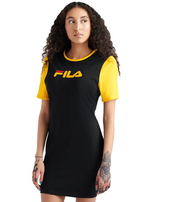 Fila Womens Roslyn Dress Black/Yellow