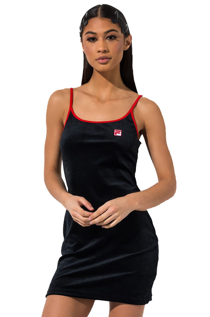 Fila Women's Dylana Cami Bodycon Dress Black Fila Women's Dylana Cami Bodycon Dress Black
