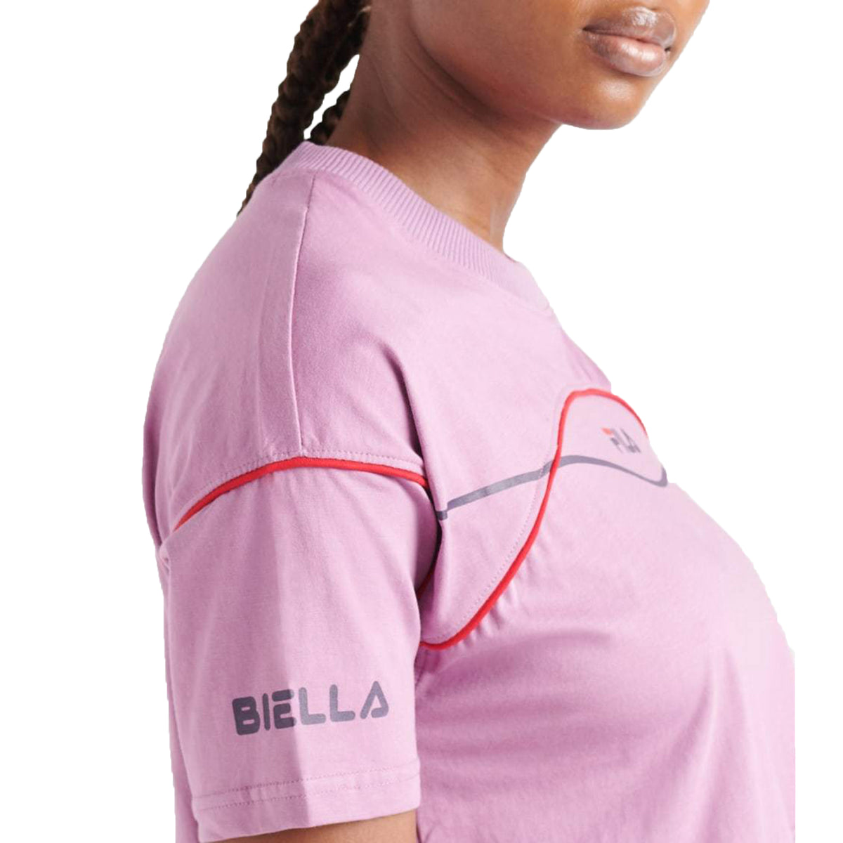 Fila Kana Women's Crop T-Shirt Valrn-Cjwl-Red