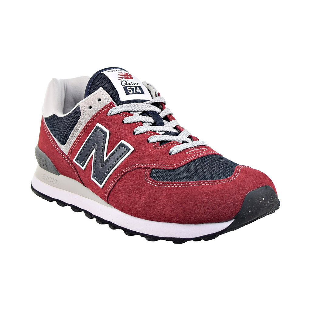 New Balance Men's 574 Shoes - Red / White