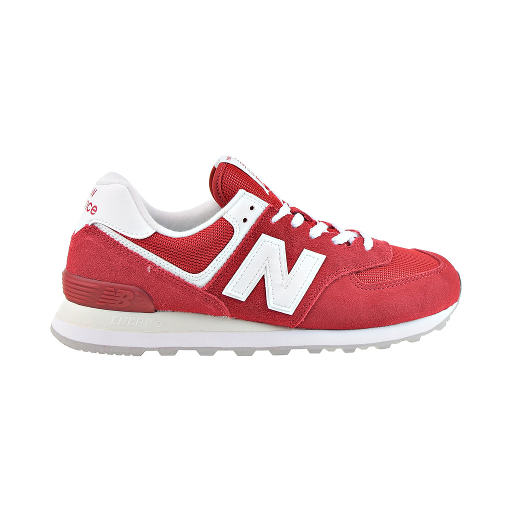 New Balance 574 Men's Shoes Red-White