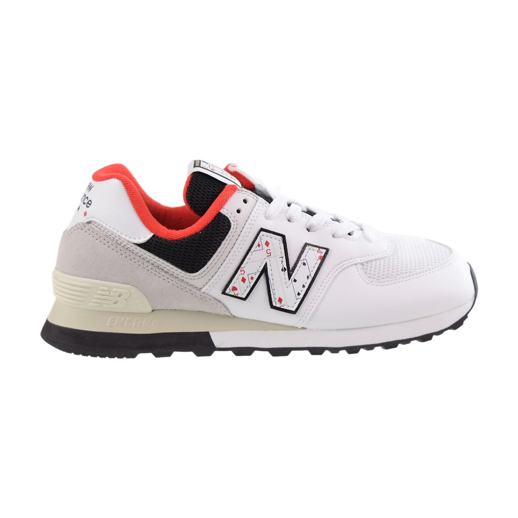 New Balance 574 Playing Card Men's Shoes White-Grey