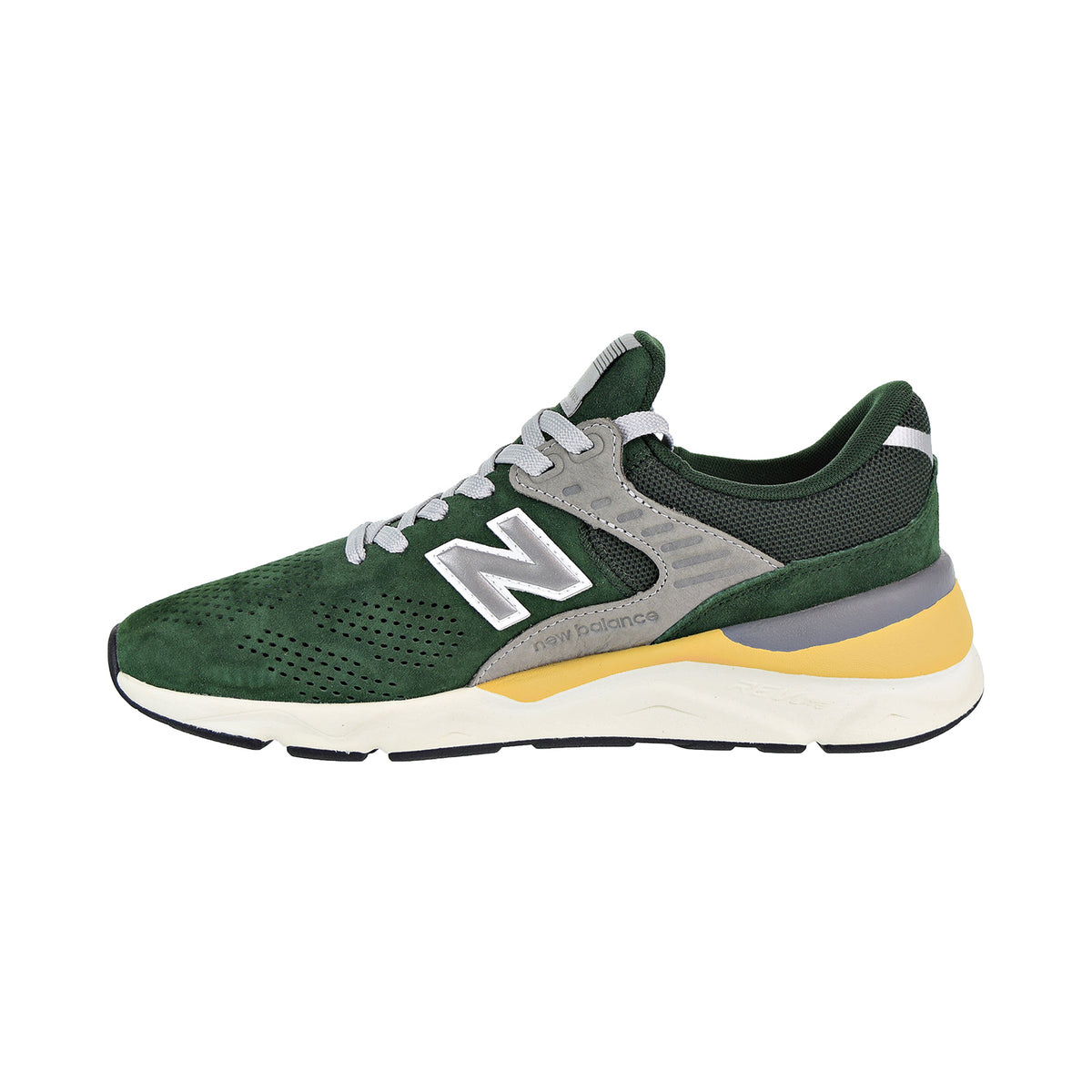 New Balance X-90 Men's Shoes Dark Green/Silver Grey/Yellow