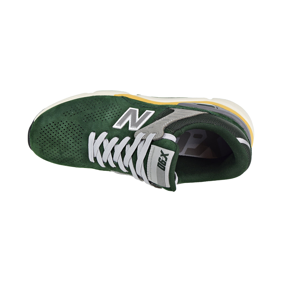 New Balance X-90 Men's Shoes Dark Green/Silver Grey/Yellow