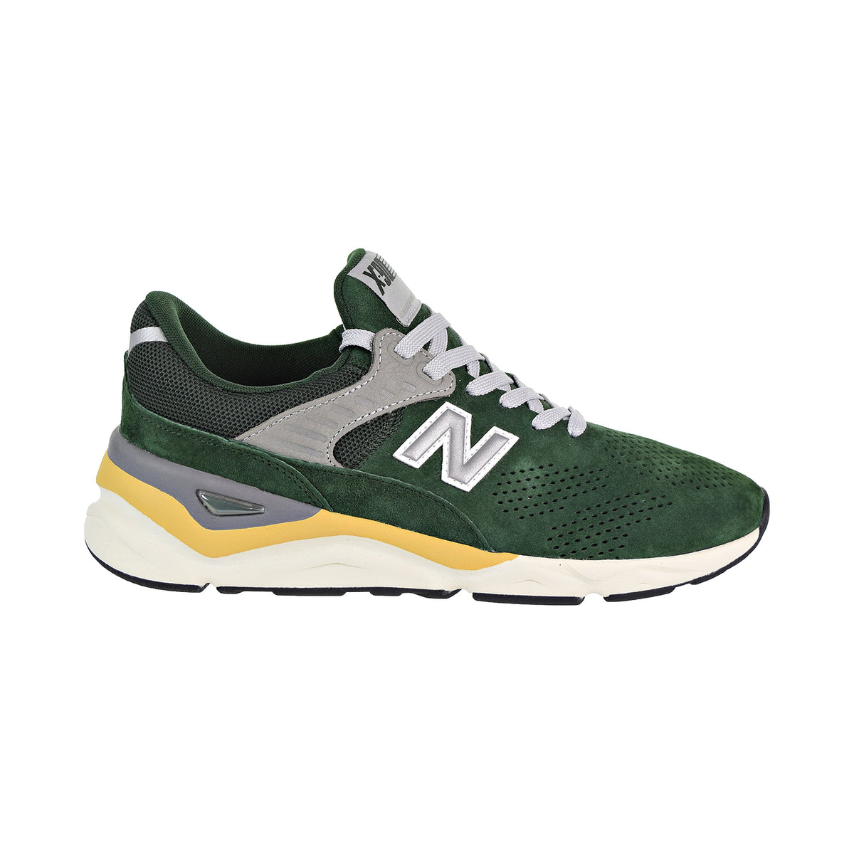 New Balance X-90 Men's Shoes Dark Green/Silver Grey/Yellow