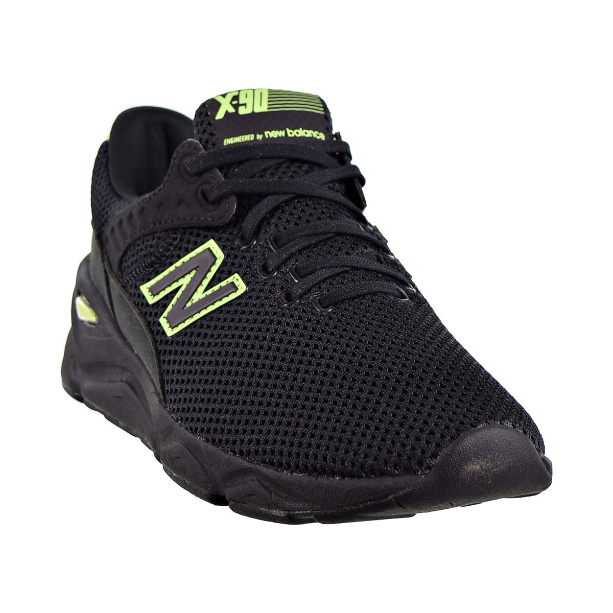 New Balance X-90 Men's Shoes Black/Bleached Lime Glo