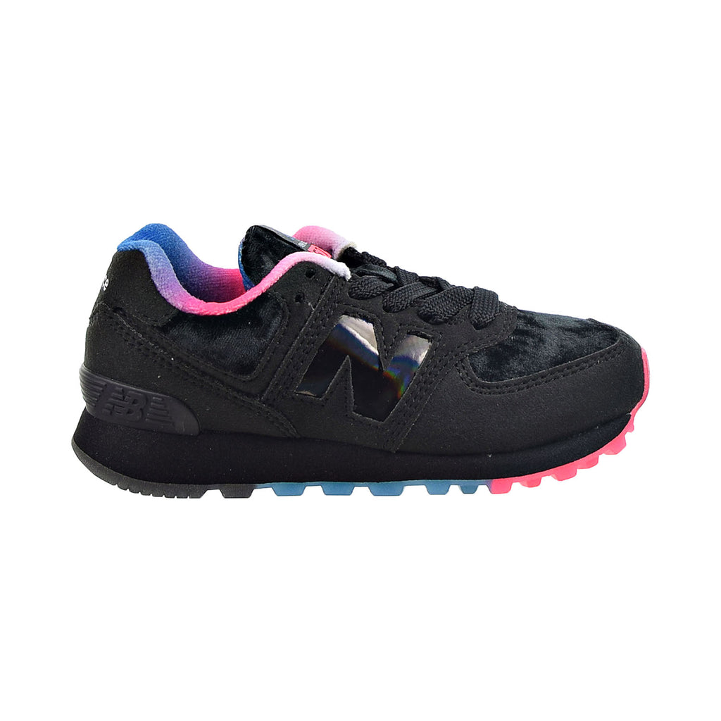 New Balance 574 Little Kids' Shoes Black-Pink-Blue