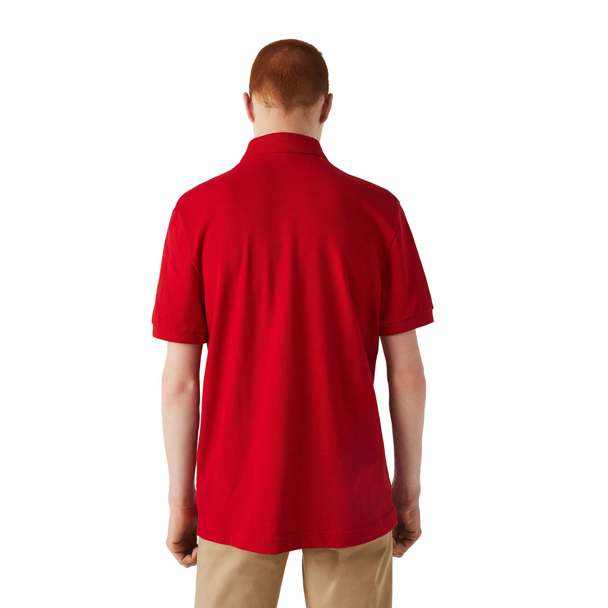 Lacoste Paris Regular Fit Stretch Men's Cotton T-shirt Red