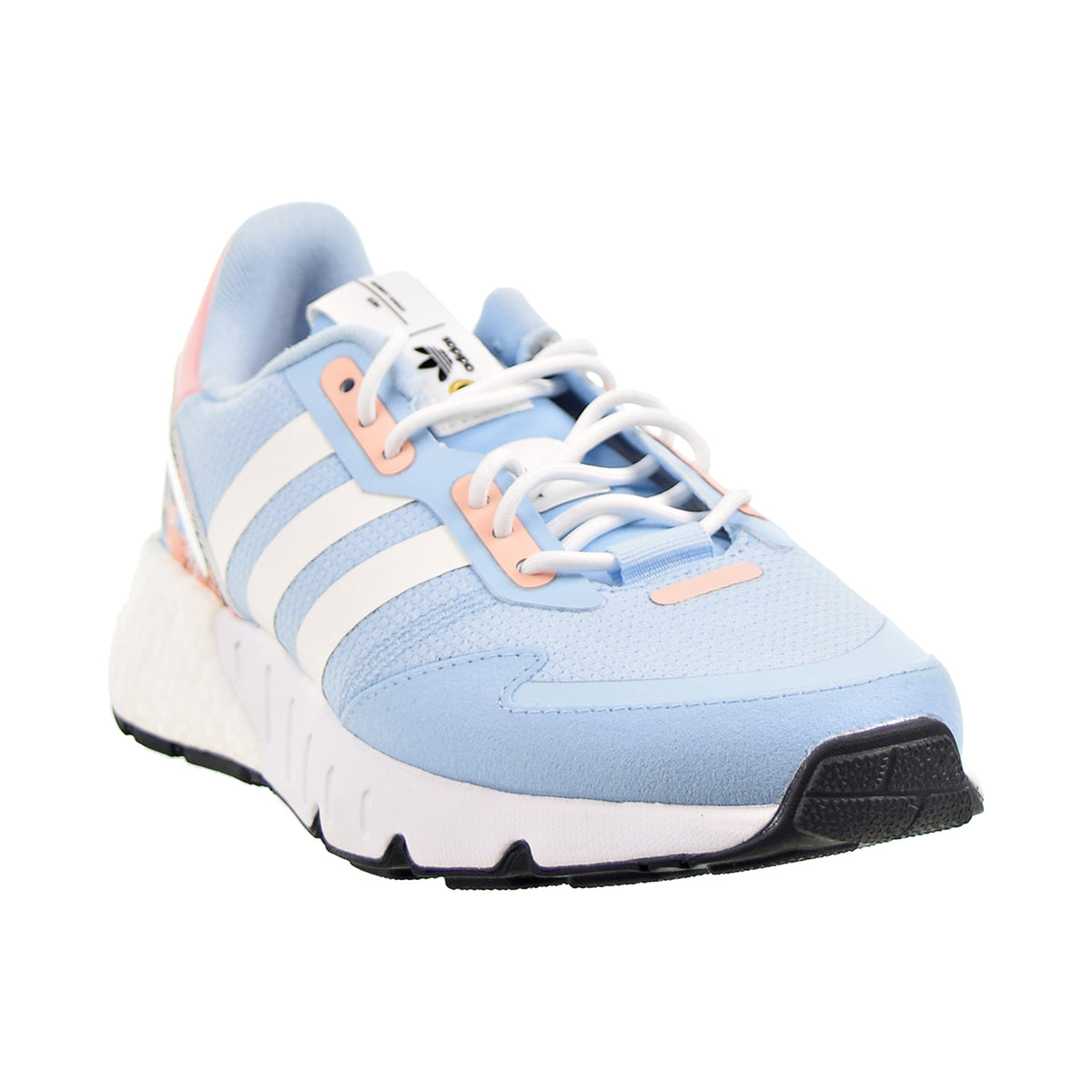 Adidas ZX 1K Boost Big Kids' Shoes Clear Sky-Cloud White-Haze Coral