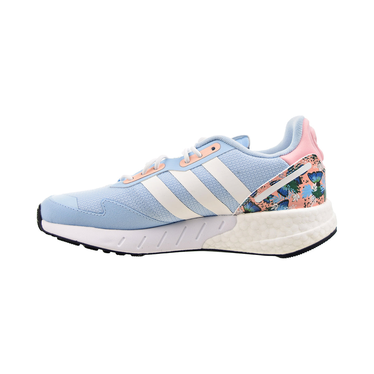 Adidas ZX 1K Boost Big Kids' Shoes Clear Sky-Cloud White-Haze Coral