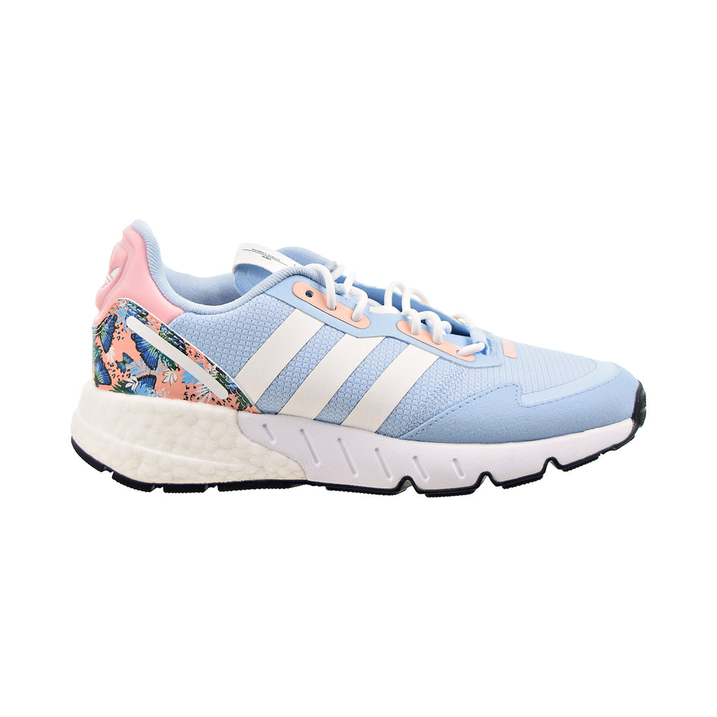 Adidas ZX 1K Boost Big Kids' Shoes Clear White-Haze Coral