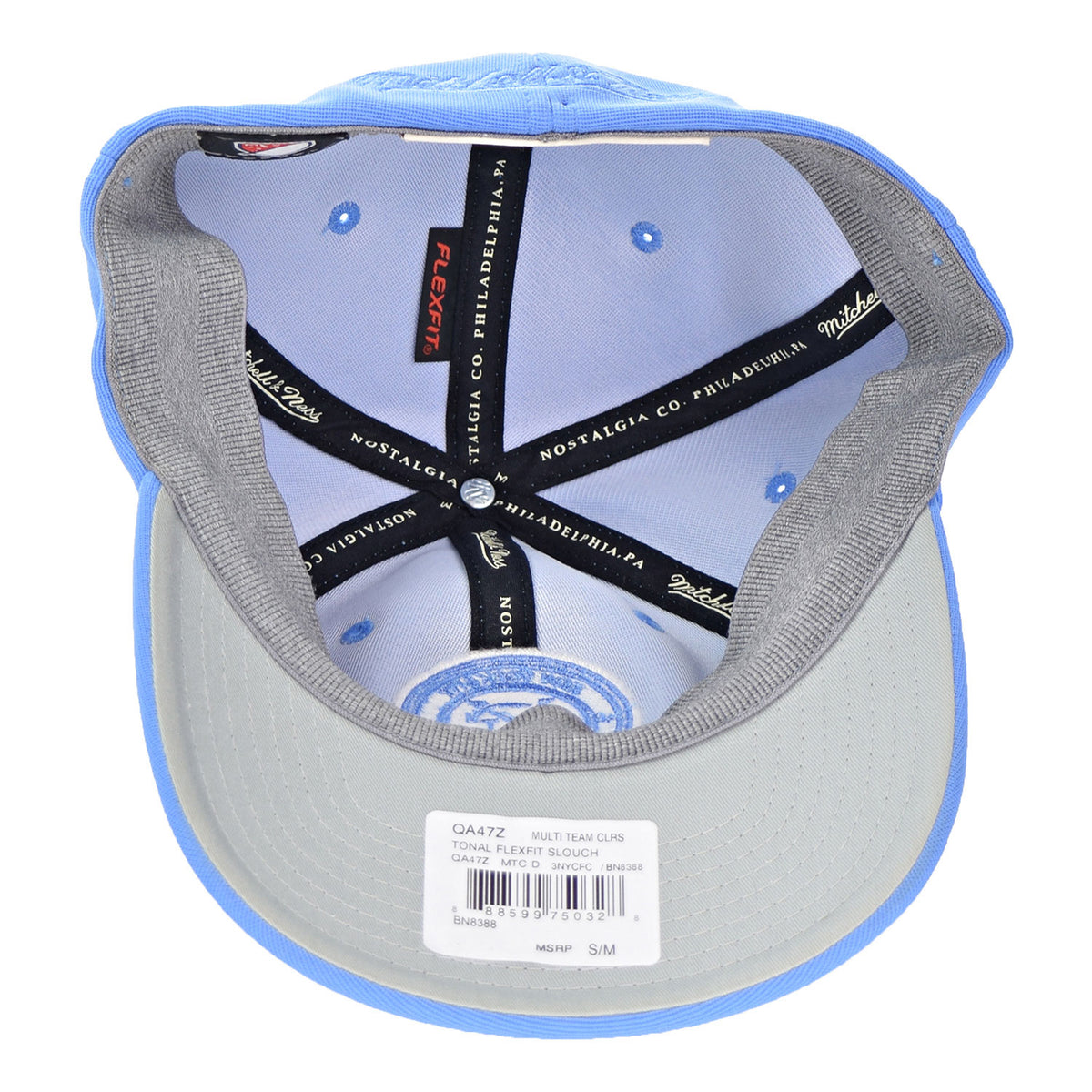 Mitchell & Ness New York City Football ClubTonal Flex Fit Slouch Men's Hat Blue