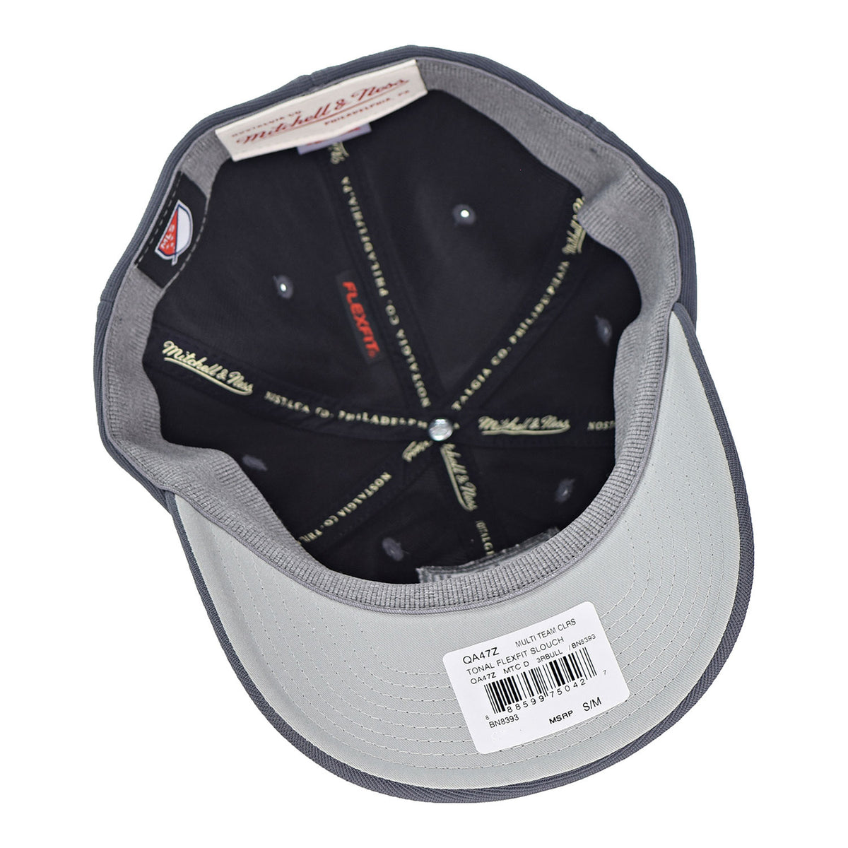 Mitchell & Ness New York Red Bulls Total Flexfit Slouch Men's Hat Grey