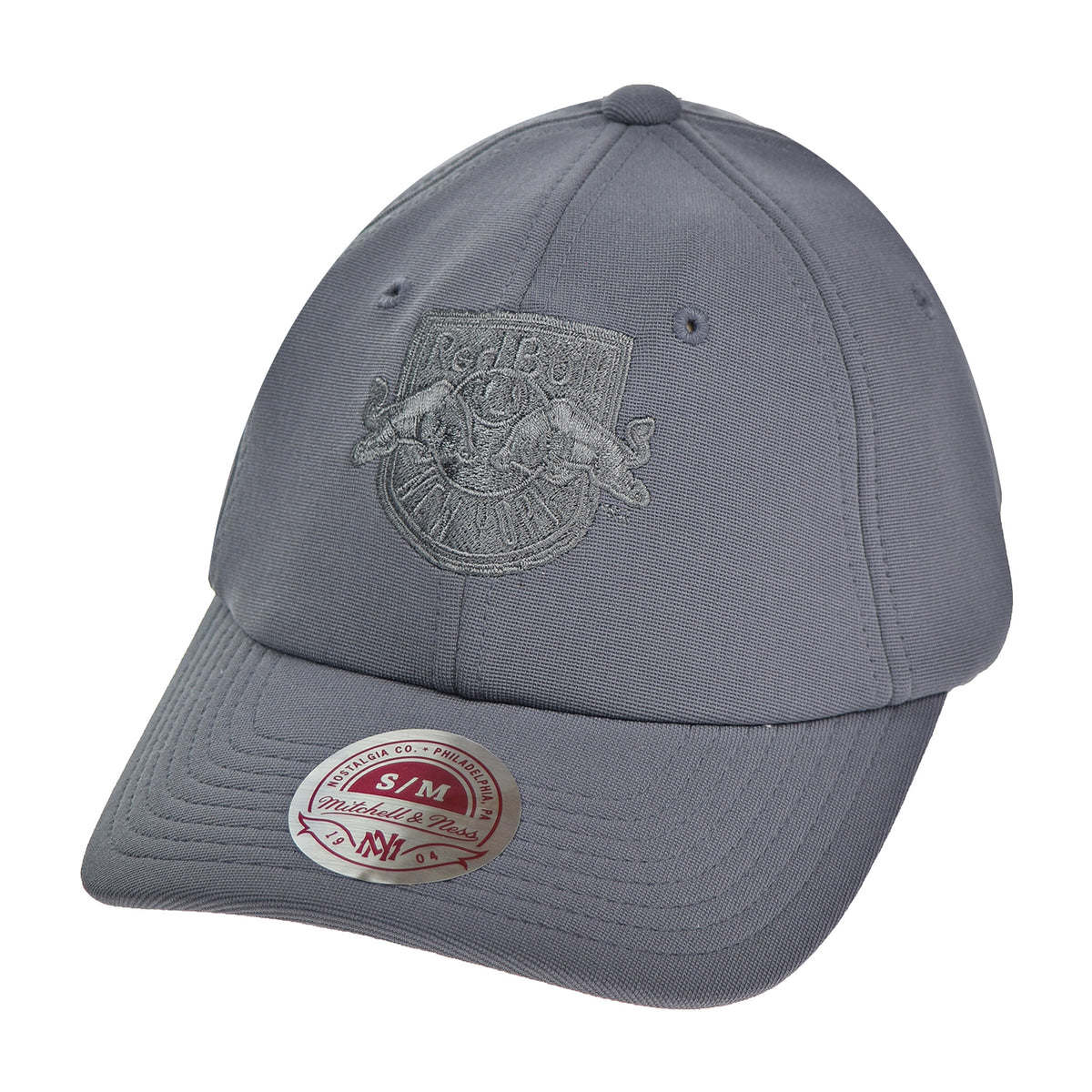 Mitchell & Ness New York Red Bulls Total Flexfit Slouch Men's Hat Grey